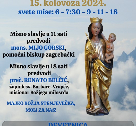 Proslava Velike Gospe u Župi Uznesena BDM u Stenjevcu